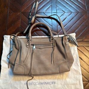 Rebecca Minkoff Grey Suede Regan Bag
